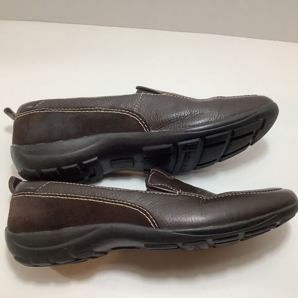 Naturalizer Women’s Size 7 wide Dark Brown Leather Slip on Casual Flat Loafers - Picture 7 of 9